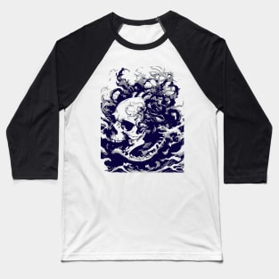 skull octopus Baseball T-Shirt